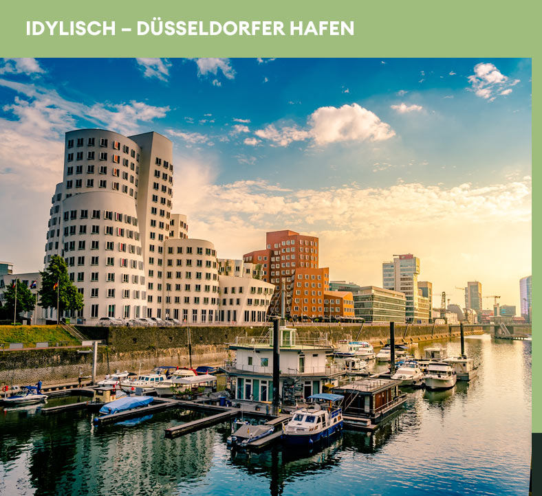Idyllisch – Düsseldorfer Hafen